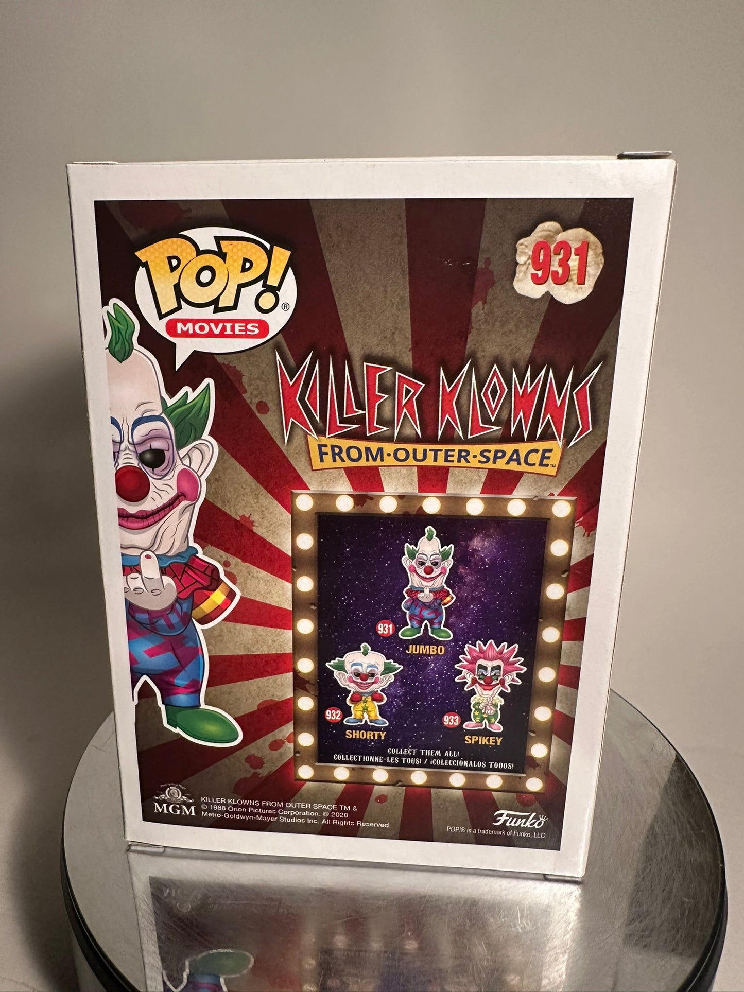 Killer Klowns From-Outer-Space - Jumbo 931 AUTOGRAPHED Funko Pop!