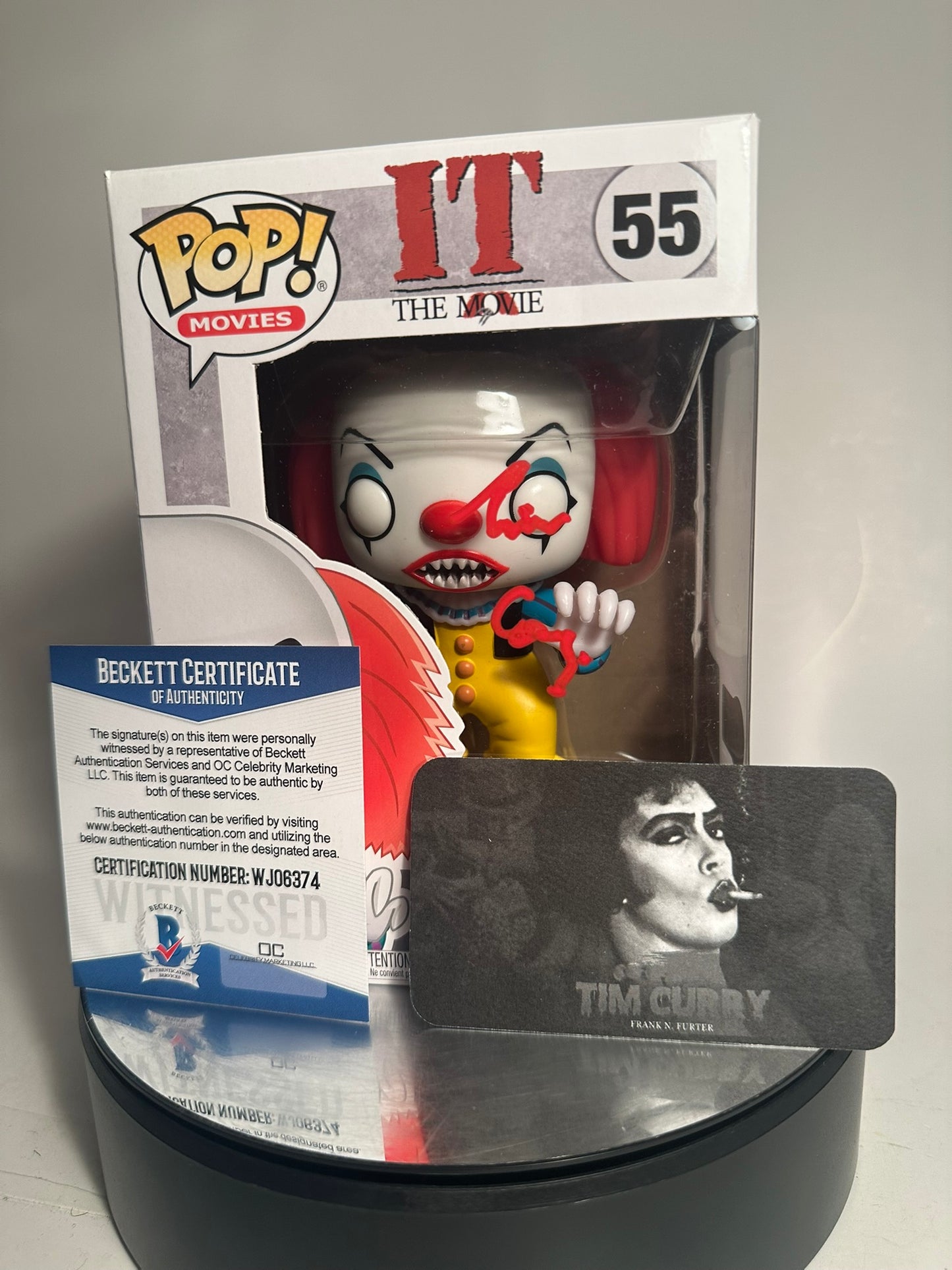 IT The Movie - Pennywise 55 AUTOGRAPHED Funko Pop!